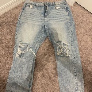 Worn once boyfriend ripped jeans from Abercrombie size 16